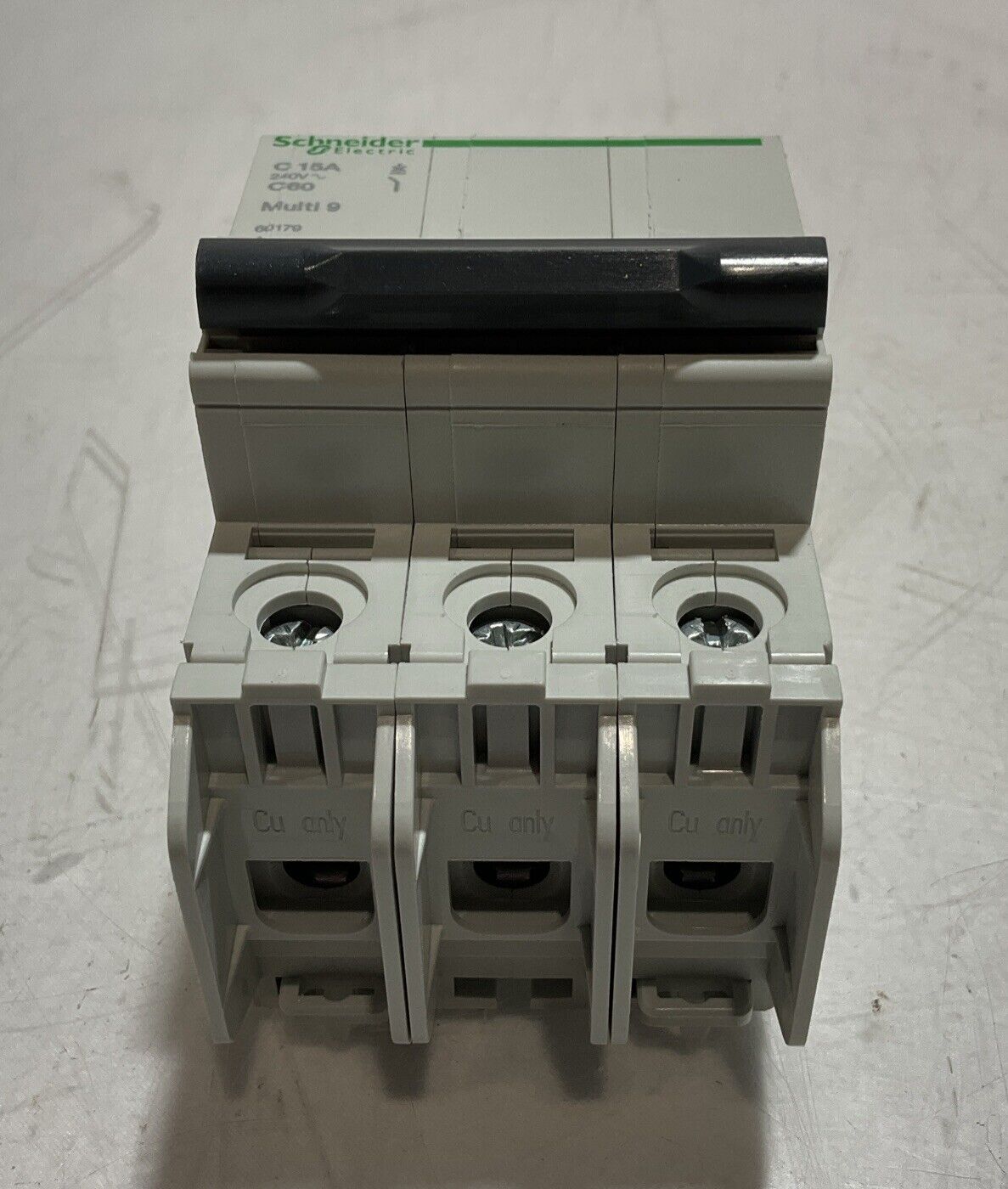 SCHNEIDER ELECTRIC 60179 MINI CIRCUIT BREAKER 3P 15A 240V MULTI 9 U3S