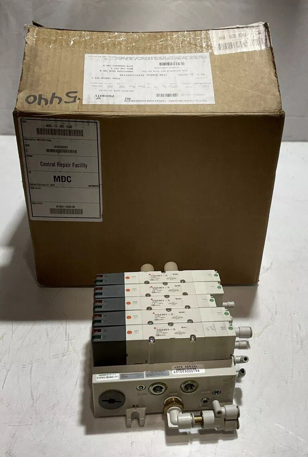 SMC  VQ4301 MANIFOLD ASSY  U3S