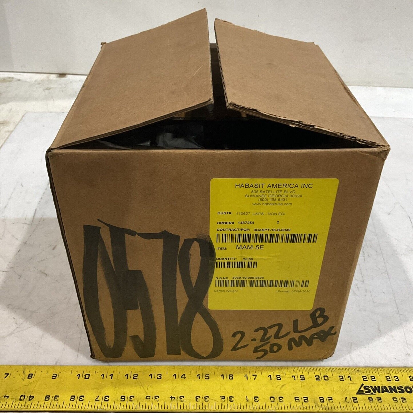 HABASIT AMERICA MAM-5E CONVEYOR BELT  LOT OF 25 U3S