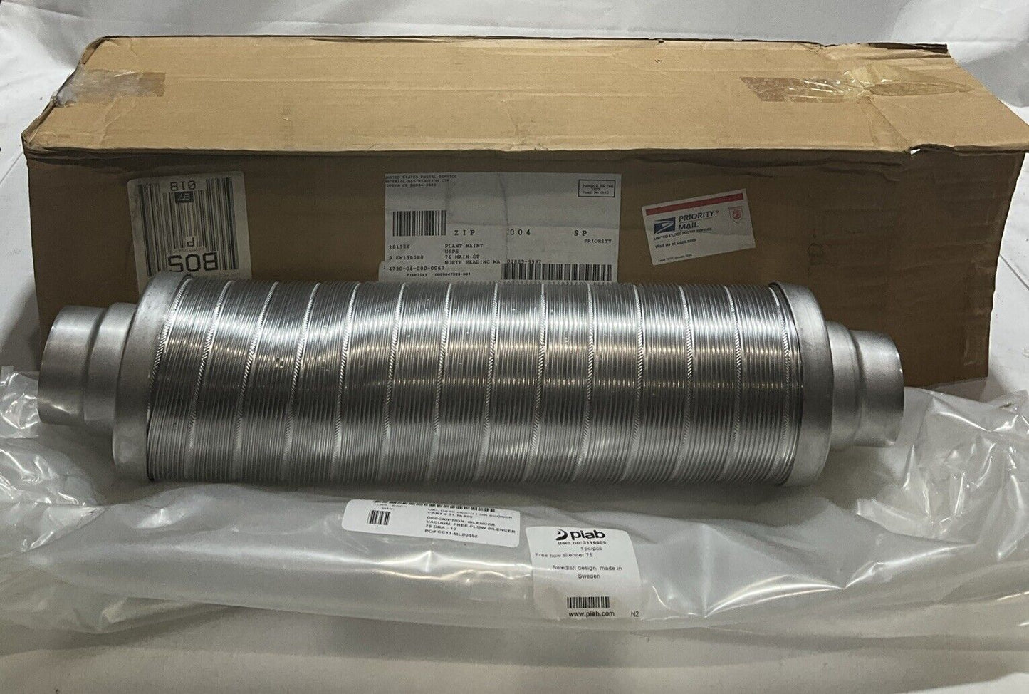 PIAB  311609 SILENCER VACUUM  FREE-FLOW  SILENCER  U3S