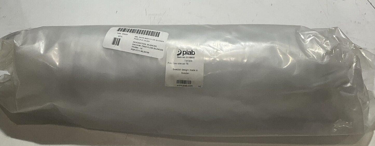 PIAB  311609 SILENCER VACUUM  FREE-FLOW  SILENCER  U3S