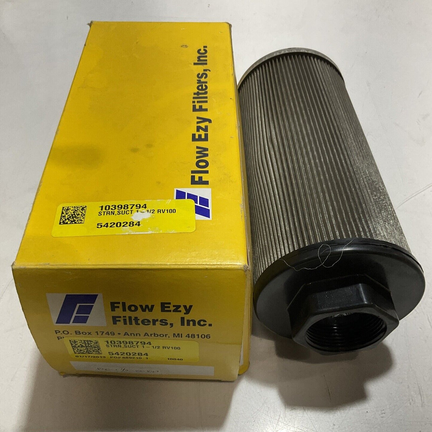 FLOW EZY FILTERS 10398794 DIAM FEMALE SUCTION FILTER LOT OF 2 RM6