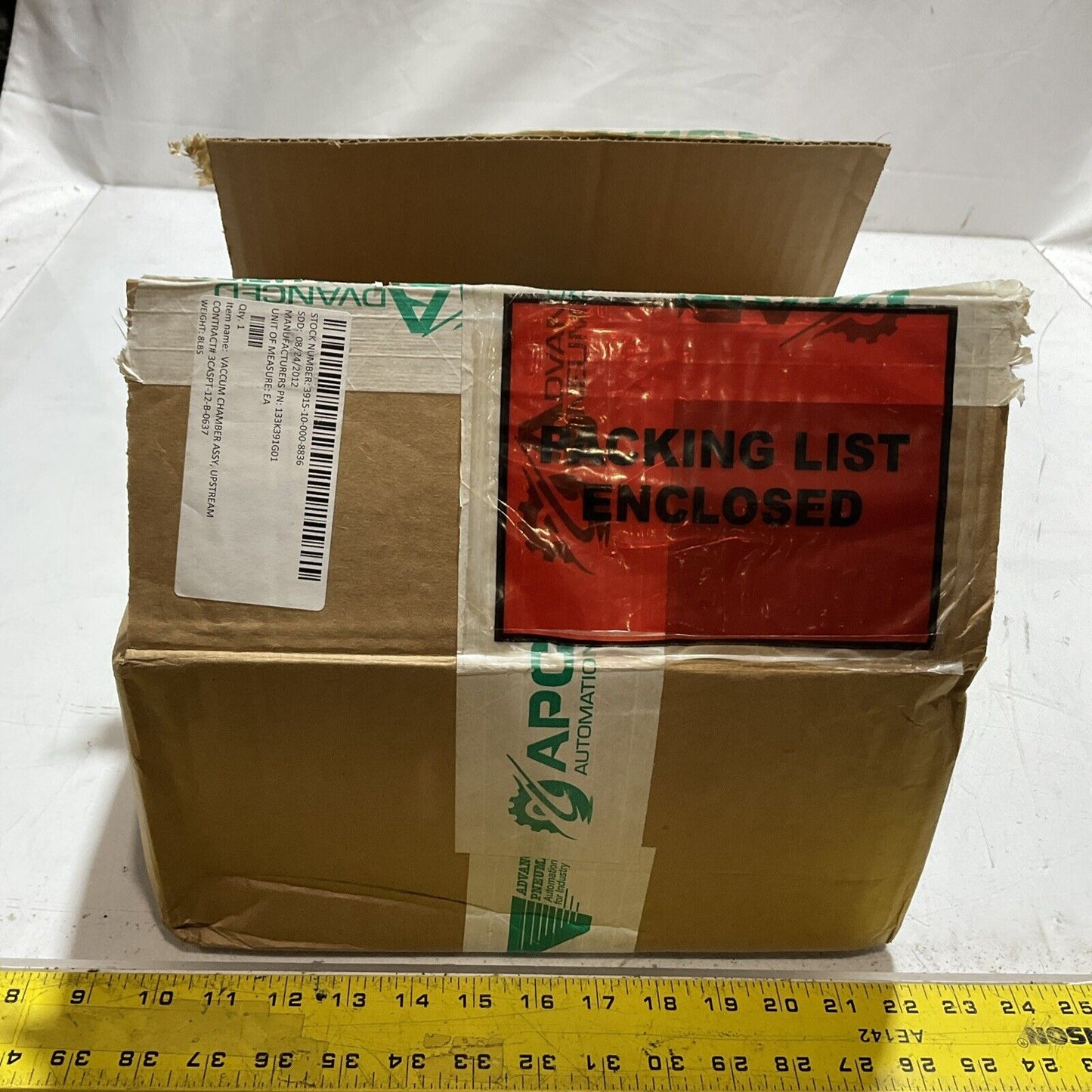 MAC 0629-FV6500B PPE-871BAAA PNEUMATIC VACUUM CHAMBER U3S