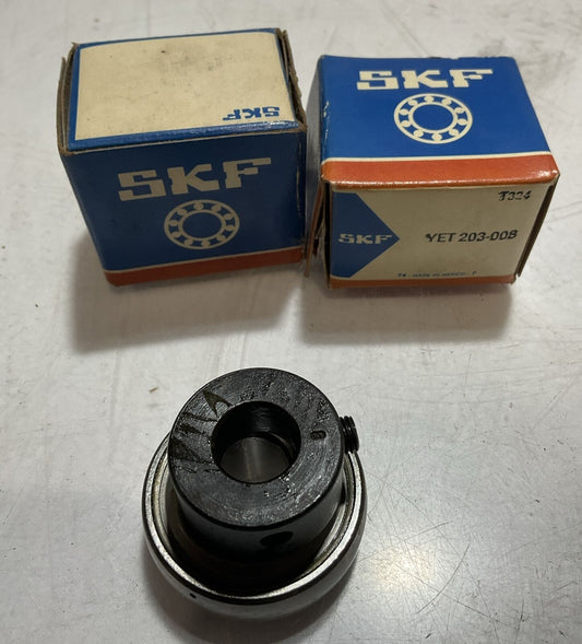 SKF YET203-008 BEARINGS  SUPPLIES  LOT OF 2 U3S