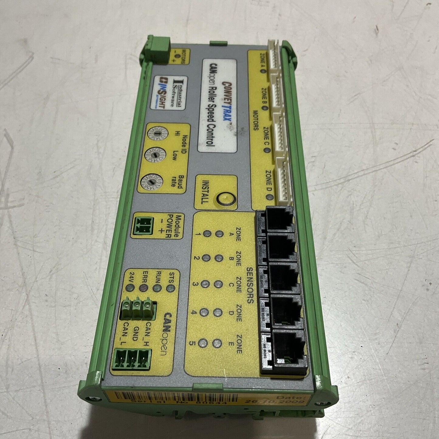 CONVEYTRAX 0X43535243 CANOPEN ROLLER SPEED CONTROL  LOT OF 9  U3S