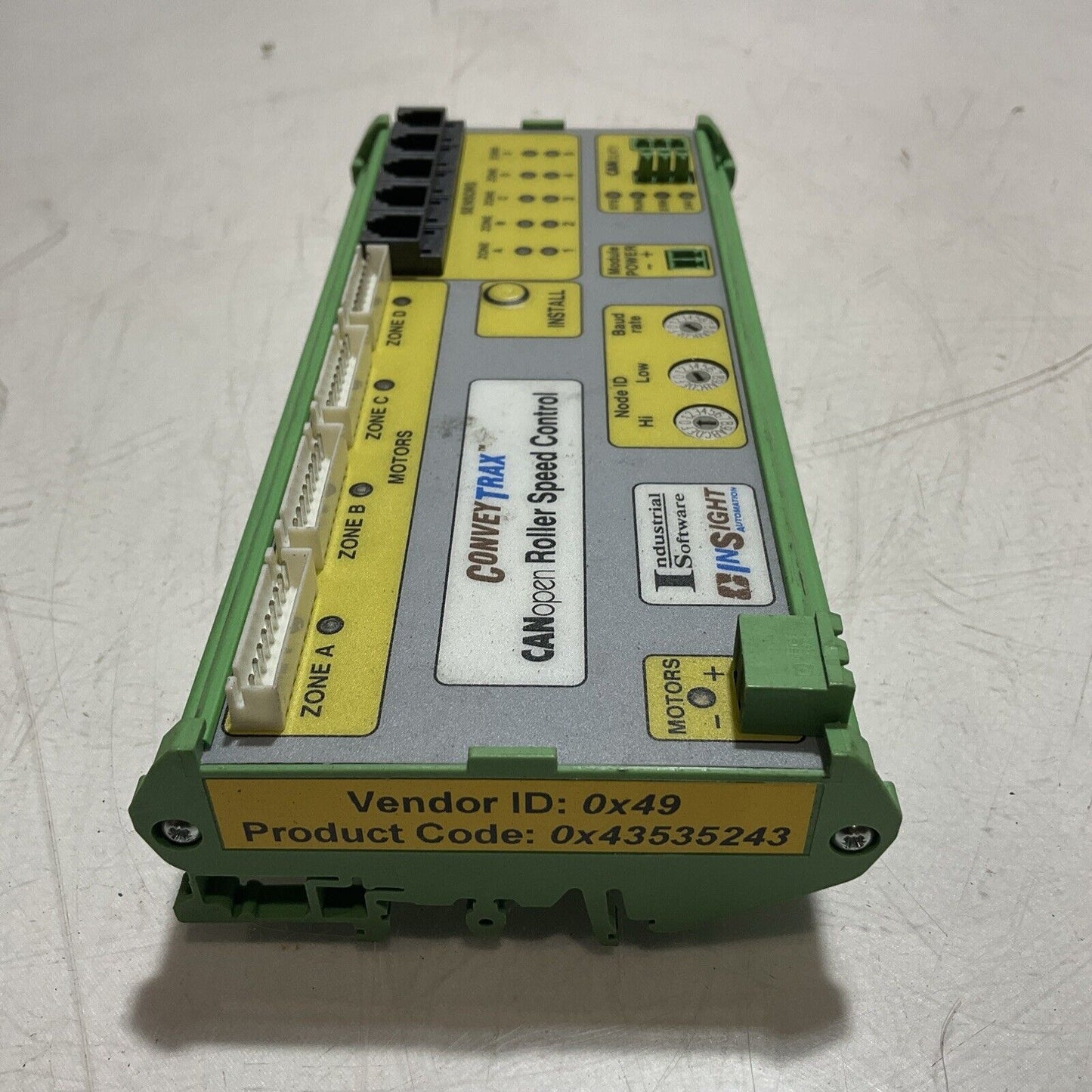 CONVEYTRAX 0X43535243 CANOPEN ROLLER SPEED CONTROL  LOT OF 9  U3S