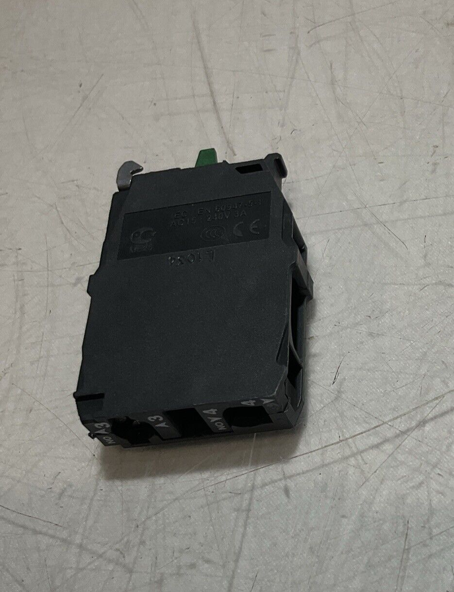 SCHNEIDER ZBE204 AND ZBE203 SINGLE PUSHBUTTON CONTACT BLOCK U3S