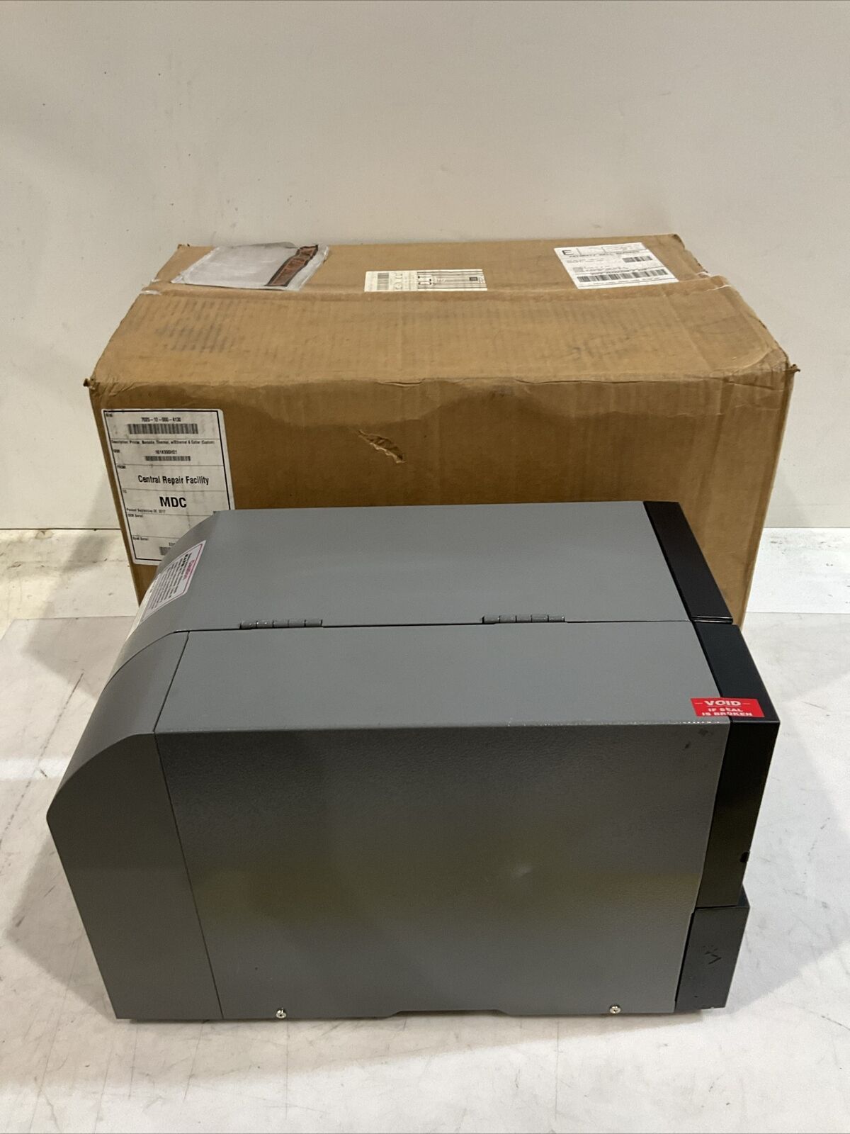 SATO GT408E BAR CODE PRINTER 240V 1.5A 50/60 HZ U3S