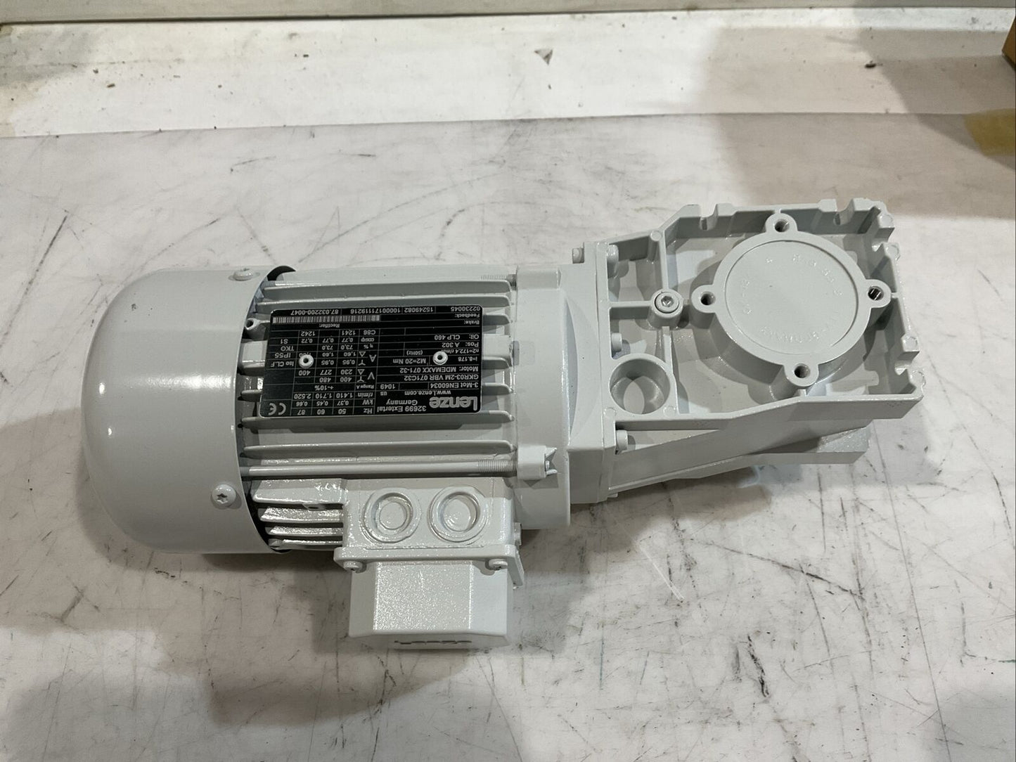 LENZE 3-MOT EN60034 GKR03-2M VBR 071C32 MDEMAXX 071-32 GEAR MOTOR 50/60 HZ U3S