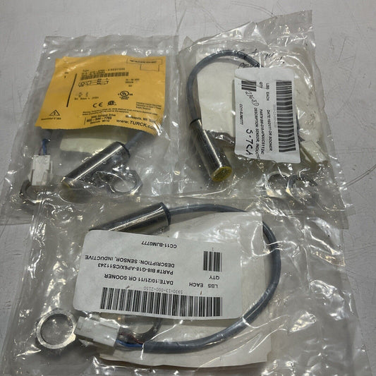 TURCK BI8-G18-AP6X-0.2/CS11243 INDUCTIVE PROXIMITY SENSOR LOT OF 3 U3S