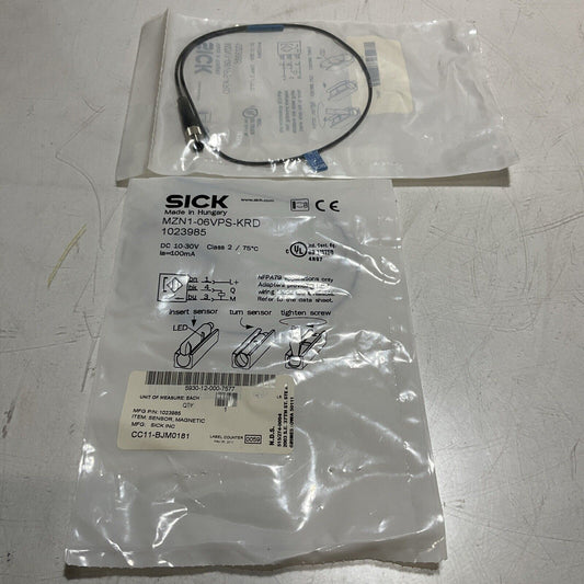 SICK 1023972 MZT6 MAGNETIC SENSOR LOT OF 2 U3S