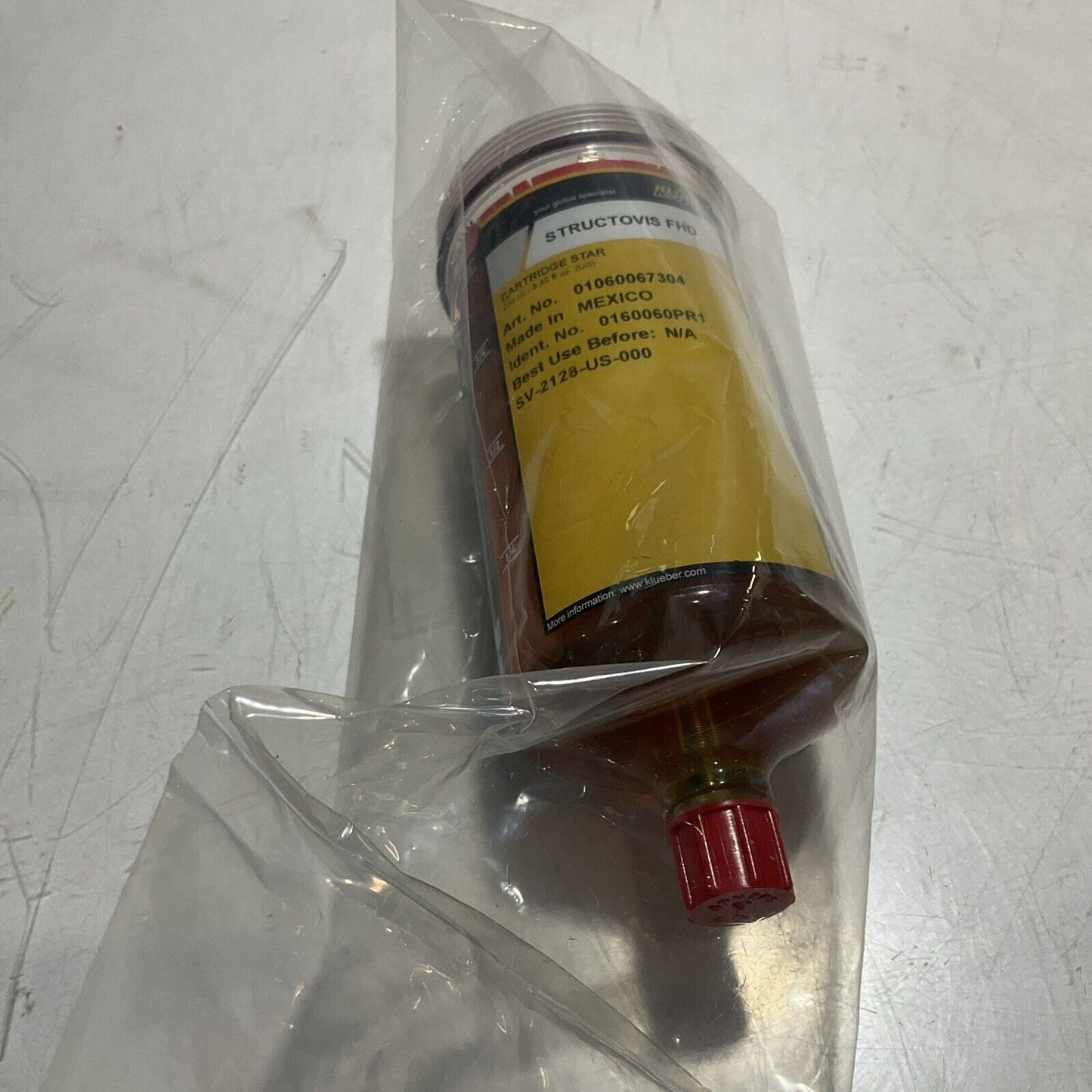 KLUBER STRUCTOVIS SV-1706-US-000 0160060PR1 FHD LUBRICATION CARTRIDGE U3S