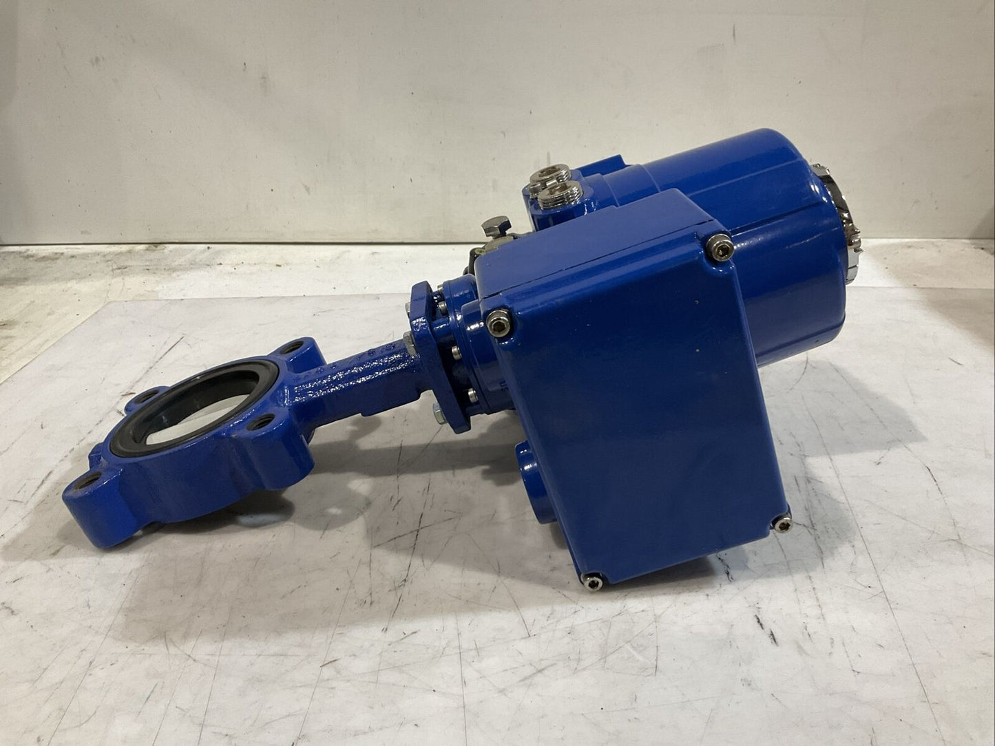DELVAL FLOW CONTROLS SERIES 2E ELECTRIC ACTUATOR AND BUTTERFLY VALVE 10" G7T