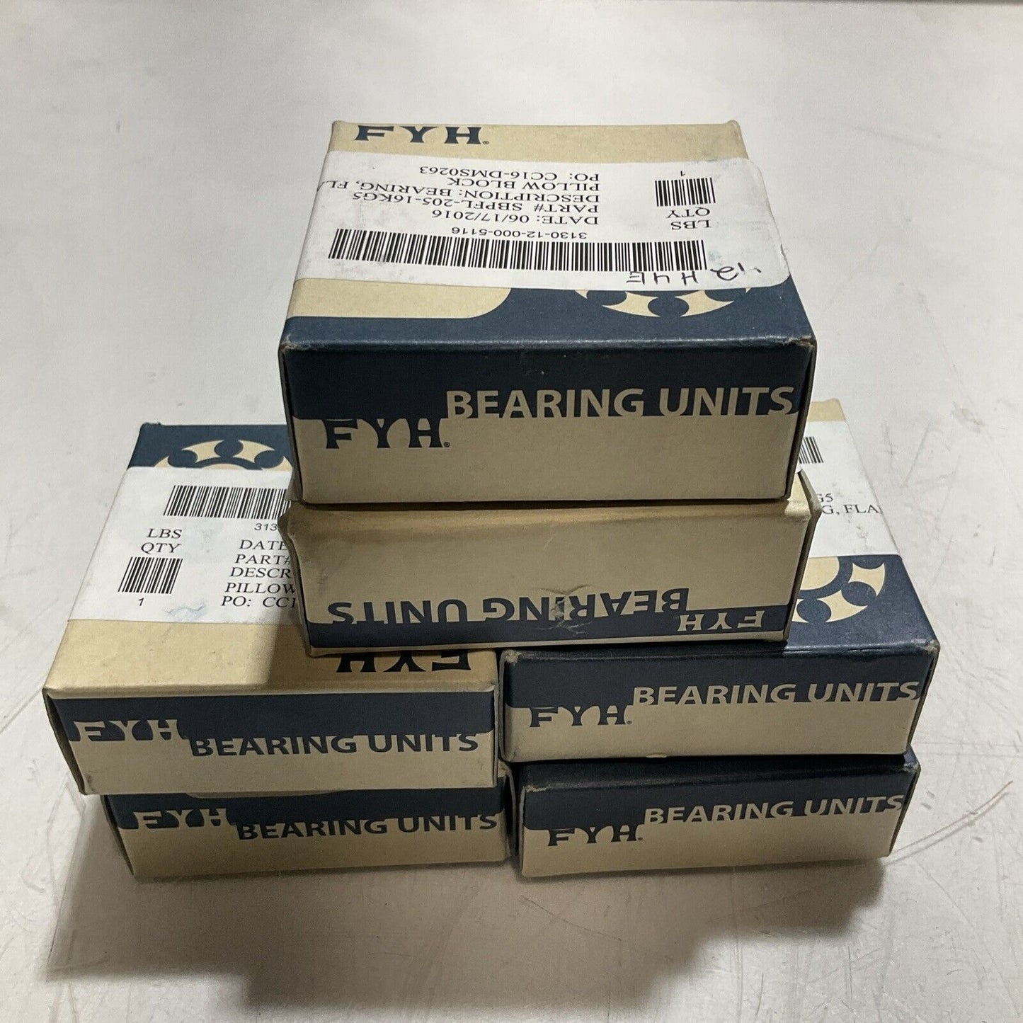 FYH SBPFL205-16KG5 163K407H01 BEARING FLAGED LOT OF 6 U3S