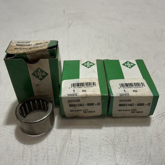 IINAA SCH1612 006011462-0000-02 NEEDLE ROLLER BEARINGS LOT OF 3 R7T