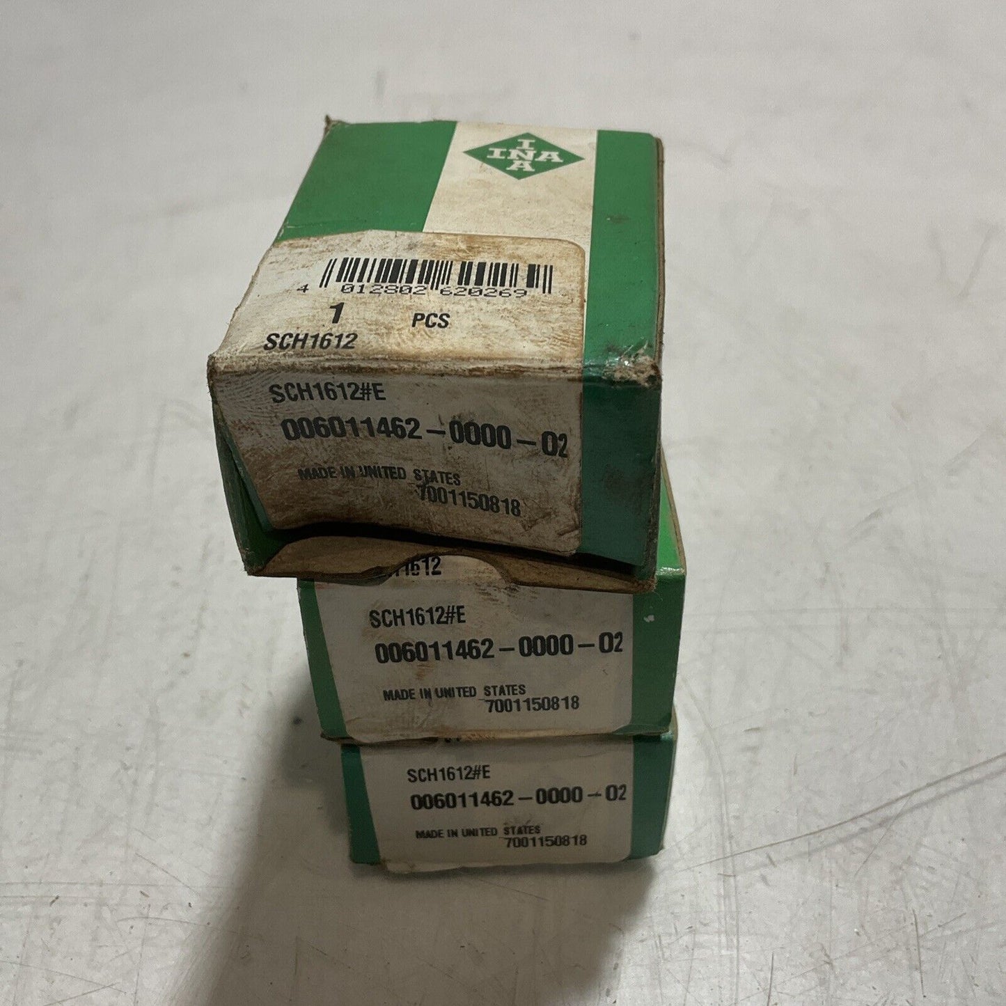IINAA SCH1612 006011462-0000-02 NEEDLE ROLLER BEARINGS LOT OF 3 R7T
