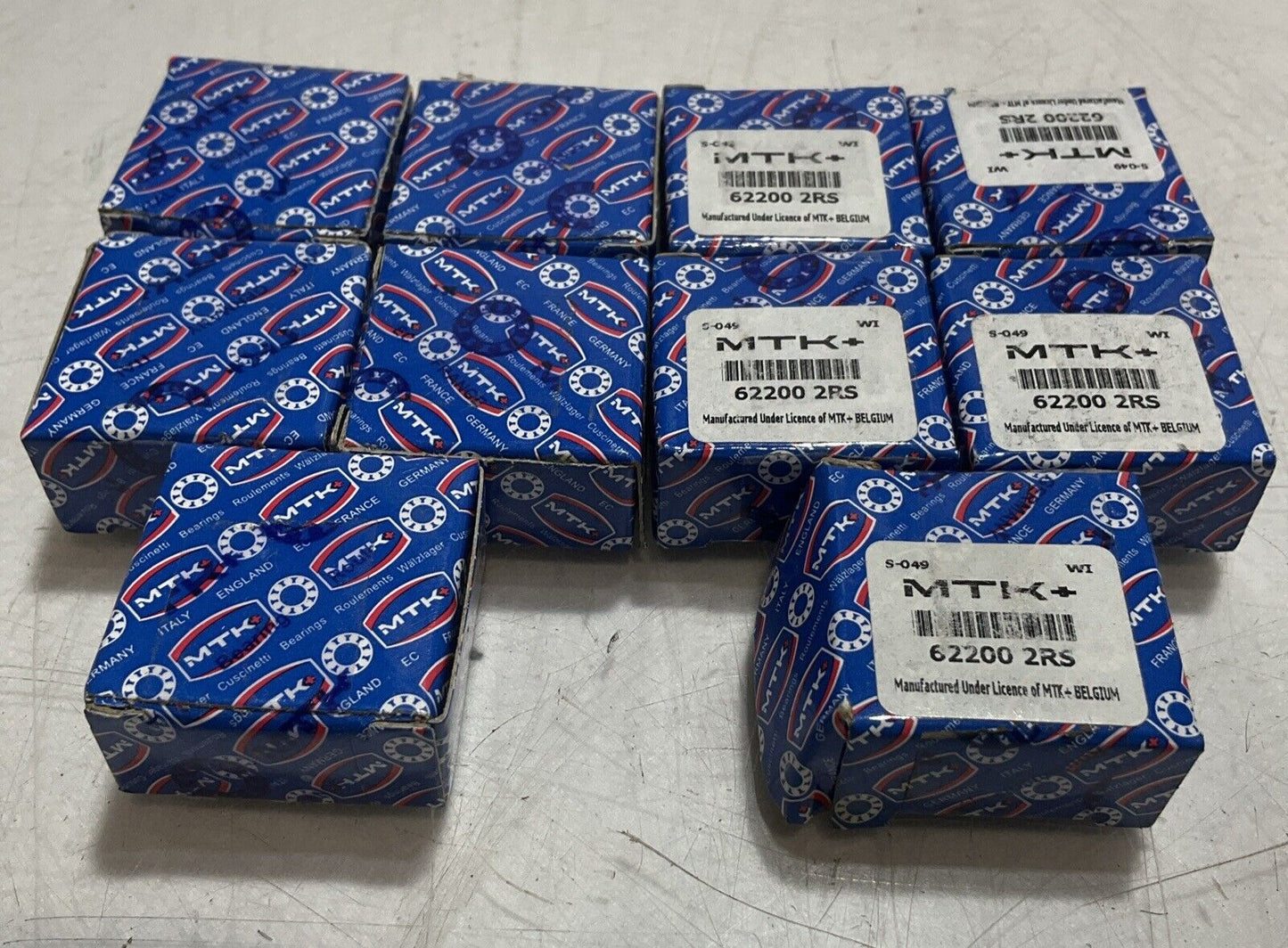 MTK 622002RS DEEP GROVE BALL BEARING LOT OF  10  R7T