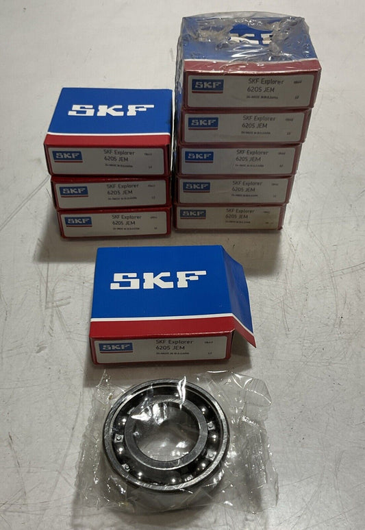 SKF  6205JEM EXPLORER  DEEP GROVE ROLLER  BEARING LOT OF 9 R7T
