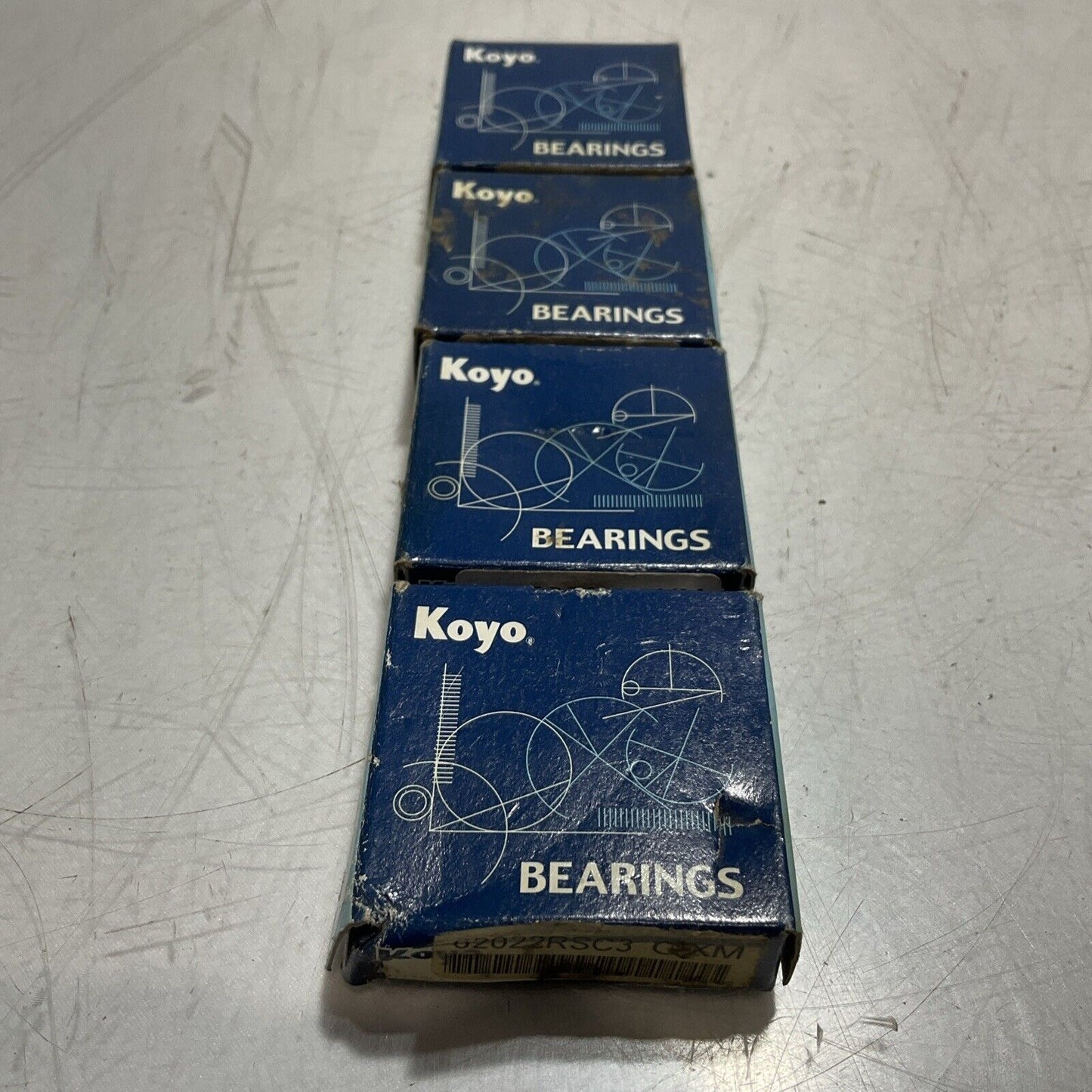 KOYO 62022RSC3 GXM BALL  BEARINGS LOT OF 4 U3S