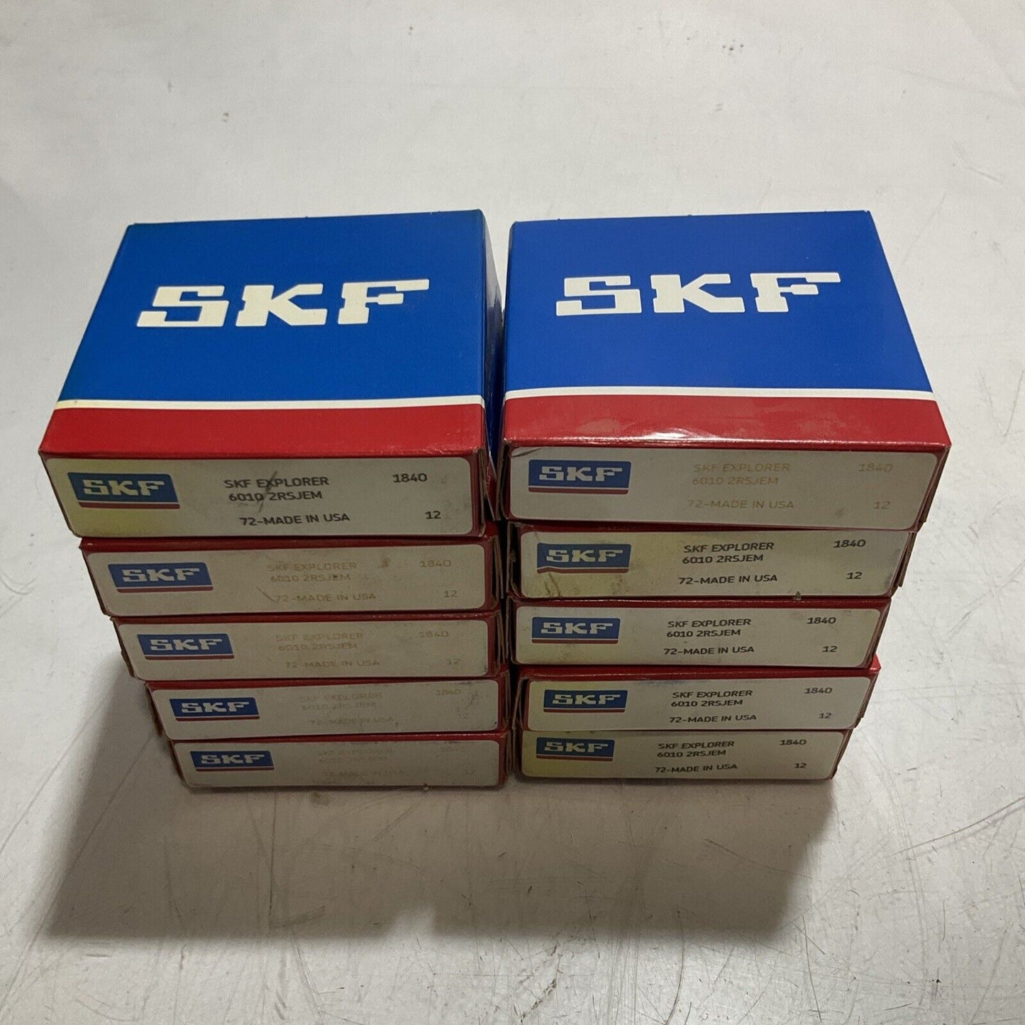 SKF  60102 RSJEM  EXPLORER  ROLLER BEARING LOT OF 10 U3S