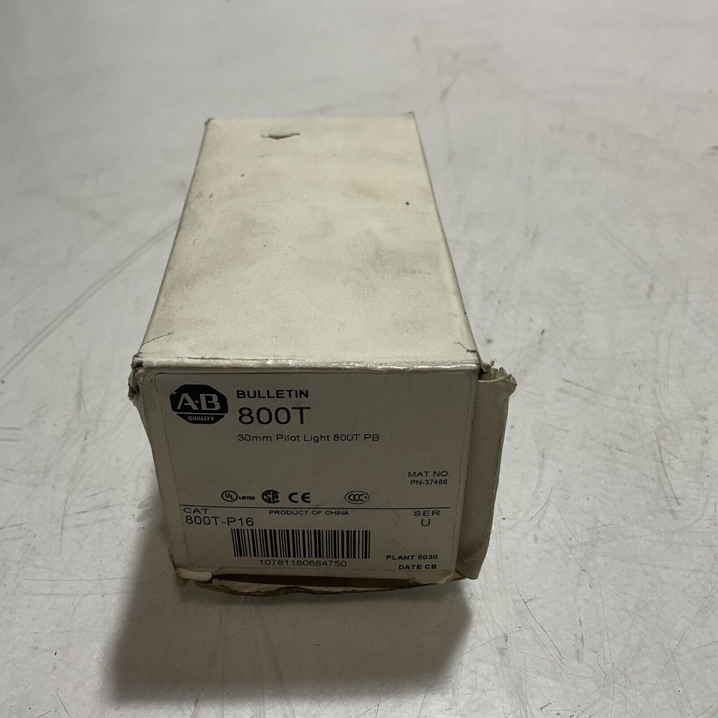 A-B ALLEN BRADLEY BULLETIN 800T-P16 30MM PILOT LIGHT 800T PB N3M