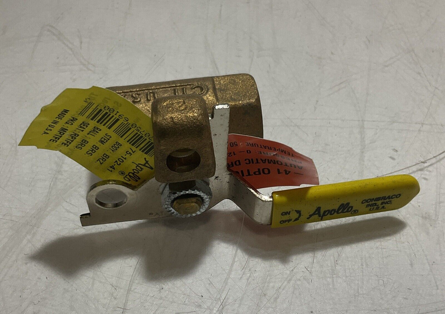 APOLLO 75-102-41 COMBRACO BALL VALVE W/LOCK DRAIN BRASS U3S
