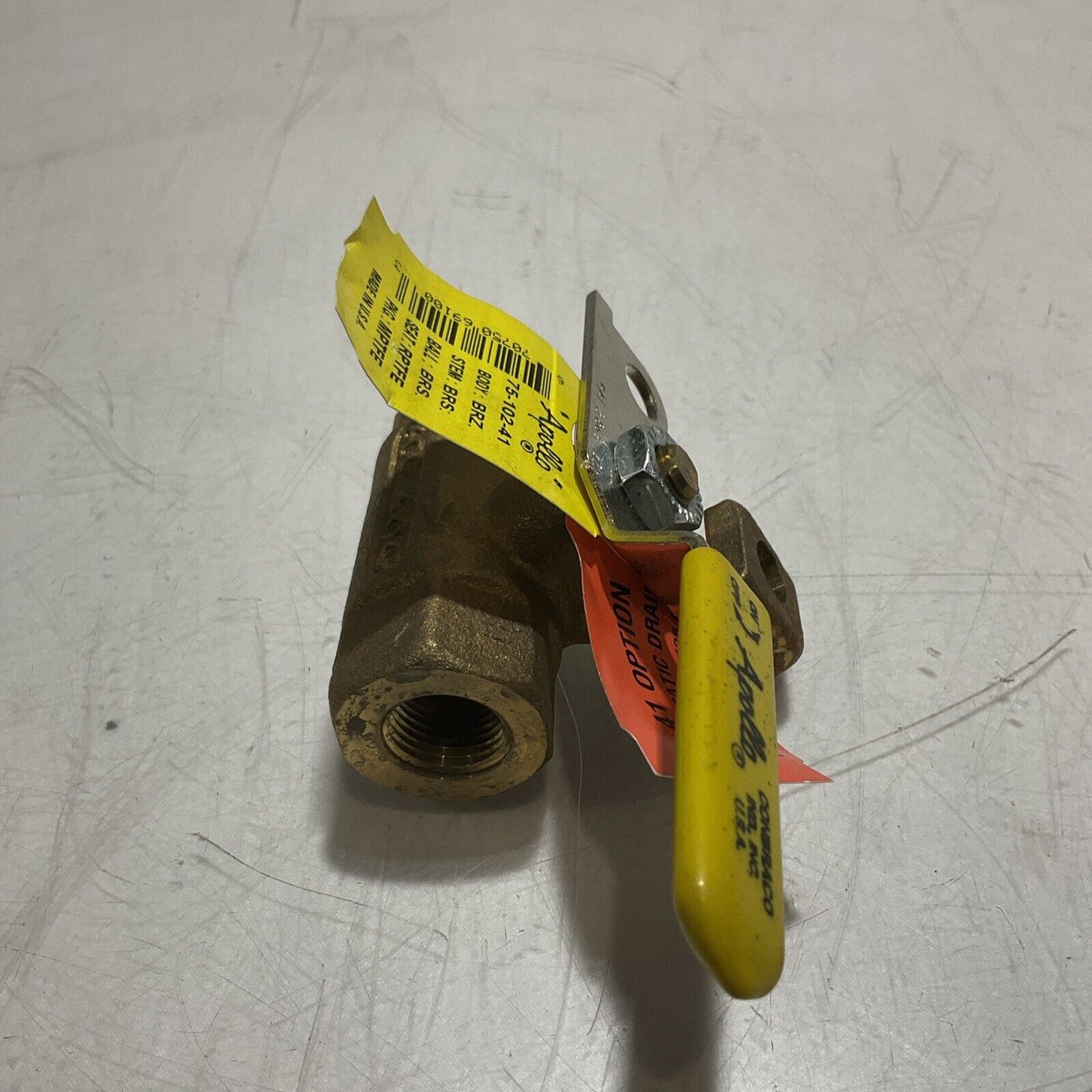 APOLLO 75-102-41 COMBRACO BALL VALVE W/LOCK DRAIN BRASS U3S