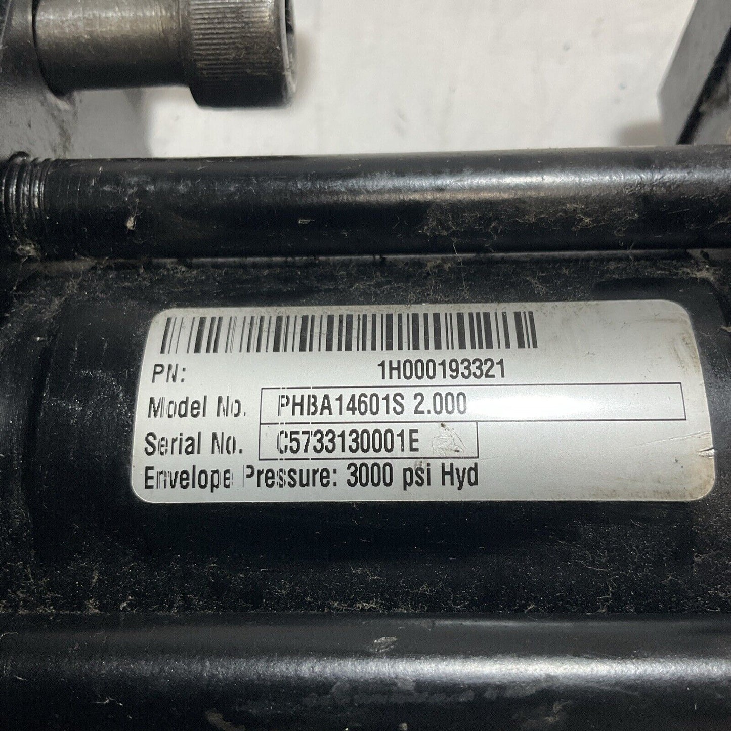 SCHRADER BELLOWS 1H000193321 PHBS14601S 2.000 HYDRAULIC CYLINDER 3000 PSI U3S