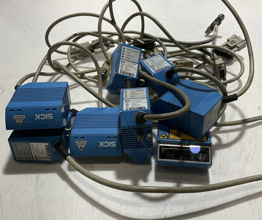 SICK CLV420-3010S04 INDUSTRIAL BAR CODE SCANNER LOT OF 8 U3S