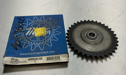 MARTIN 40BB35H 5/8 ROLLER CHAIN IDLER BALL BEARING SPROCKET 35 TEETH U3S