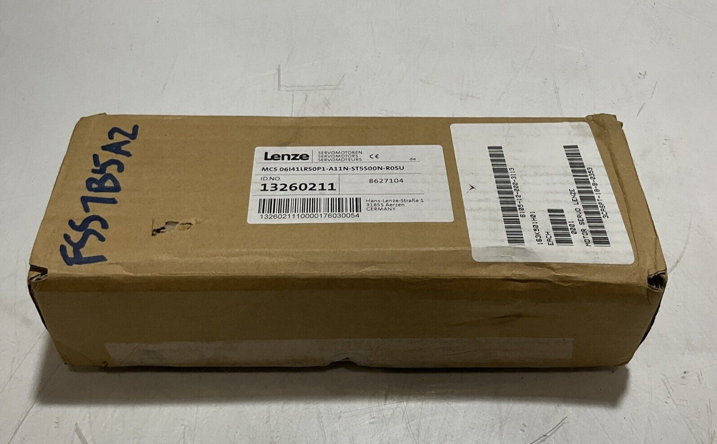 LENZE MCS 06I41LRS0P1-A11N-ST5S00N-R0SU SERVO MOTOR 0.86HP 175V 4050RPM U3S