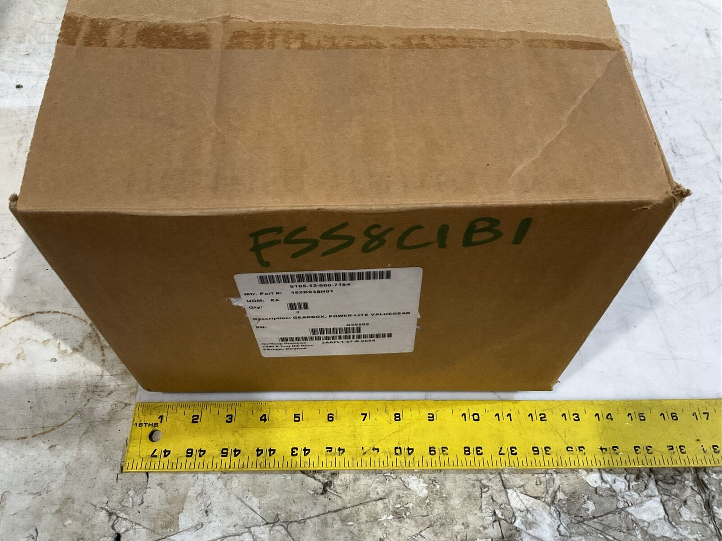 GAM POWERLITE 750322 VALUE GEAR BOX RATIO 1:1 PL-HL-090-001G-S514.5 MM U3S