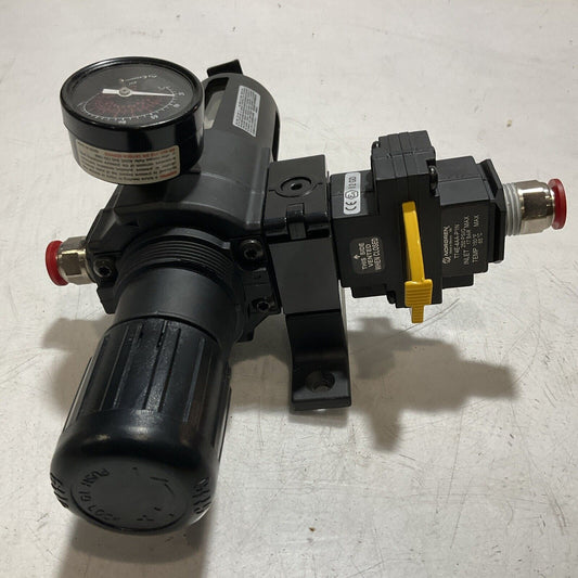 IMI NORGREN PNEUMATIC REGULATOR LOCKOUT VALVE T74E-4AA-P1N U3S