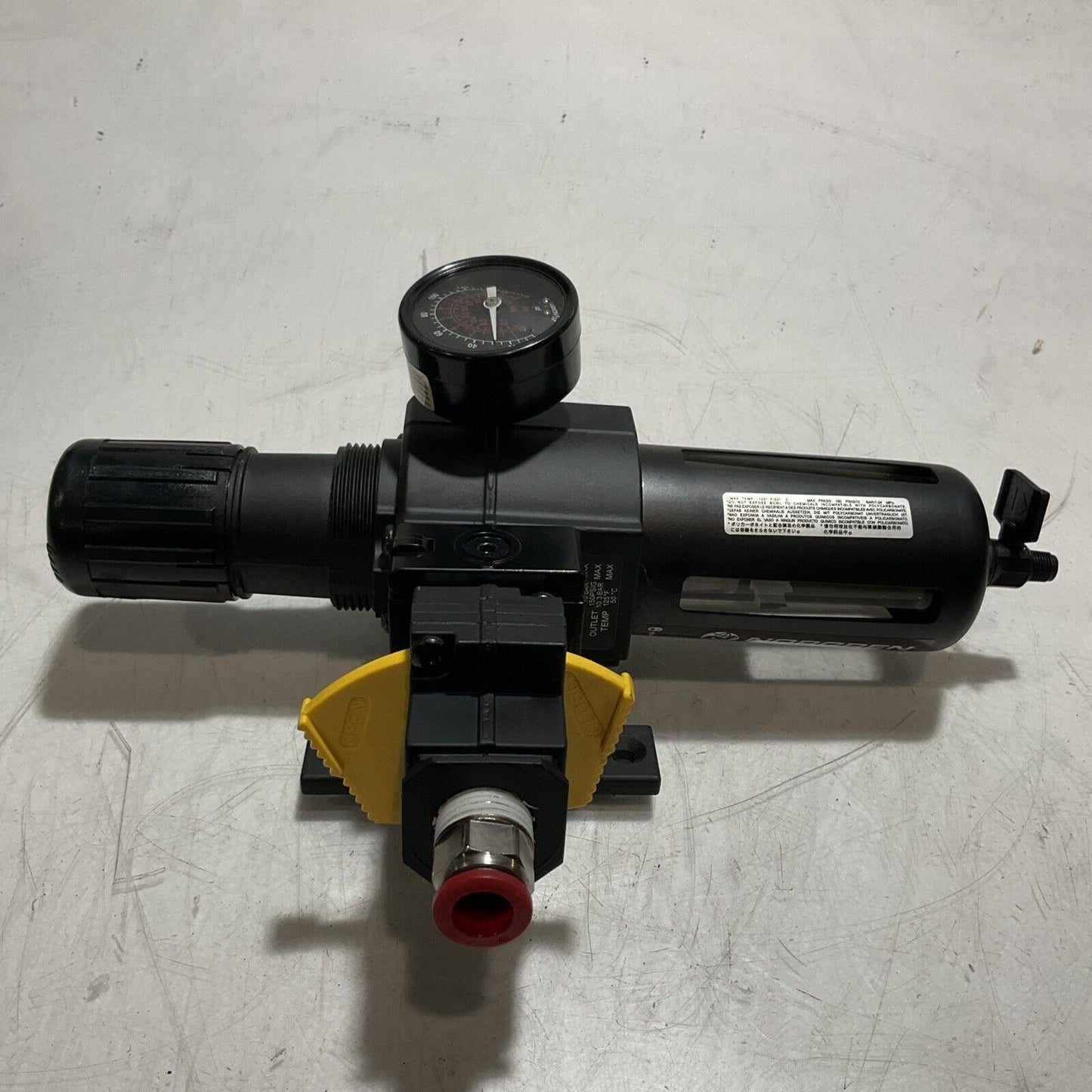 IMI NORGREN PNEUMATIC REGULATOR LOCKOUT VALVE T74E-4AA-P1N U3S
