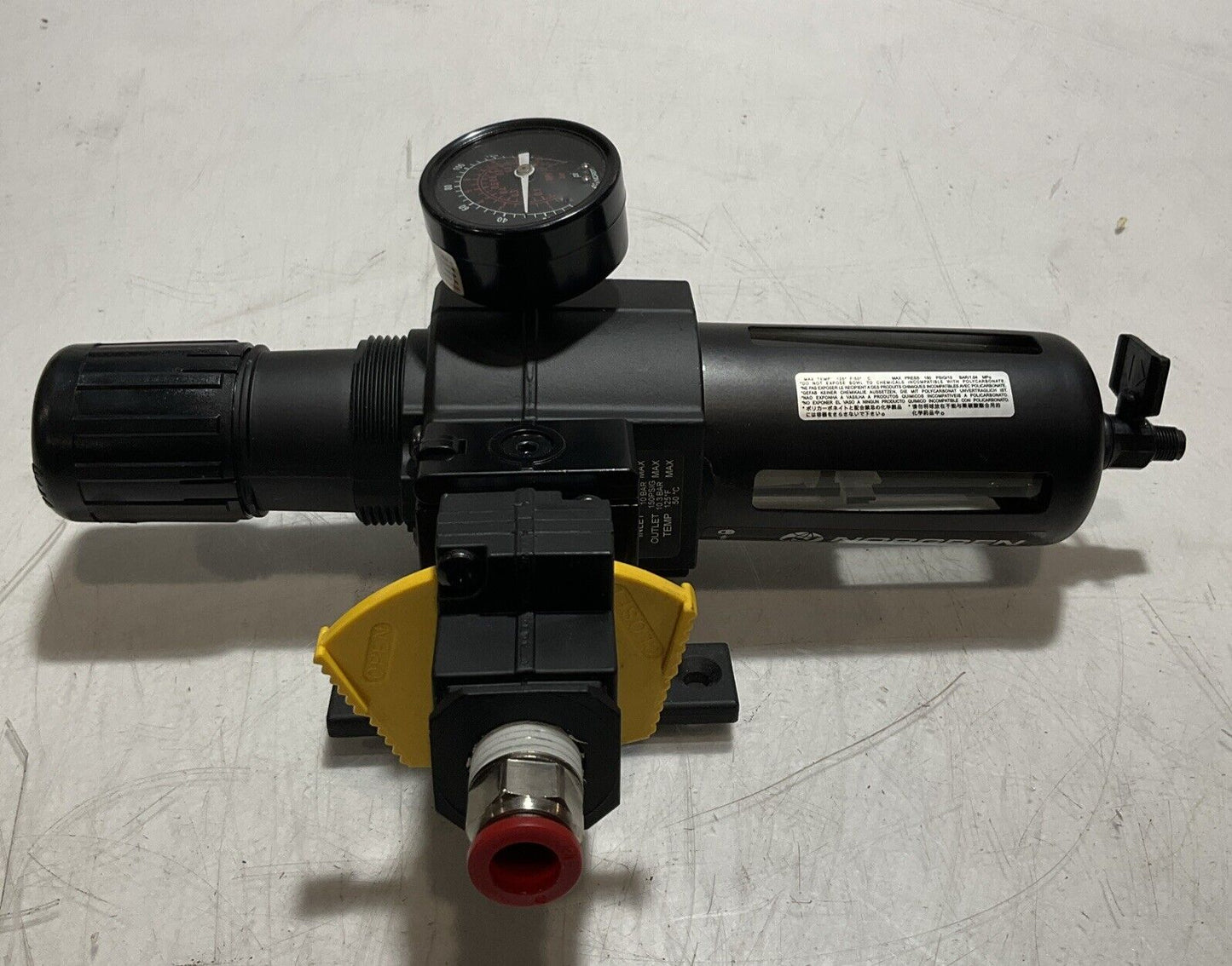 IMI NORGREN PNEUMATIC REGULATOR LOCKOUT VALVE T74E-4AA-P1N U3S