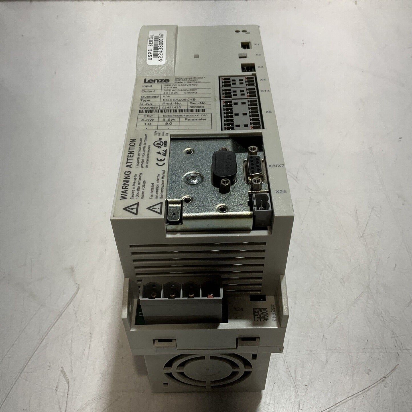LENZE  ECSEA008C4B  VARIABLE FREQUENCY  DRIVES U3S