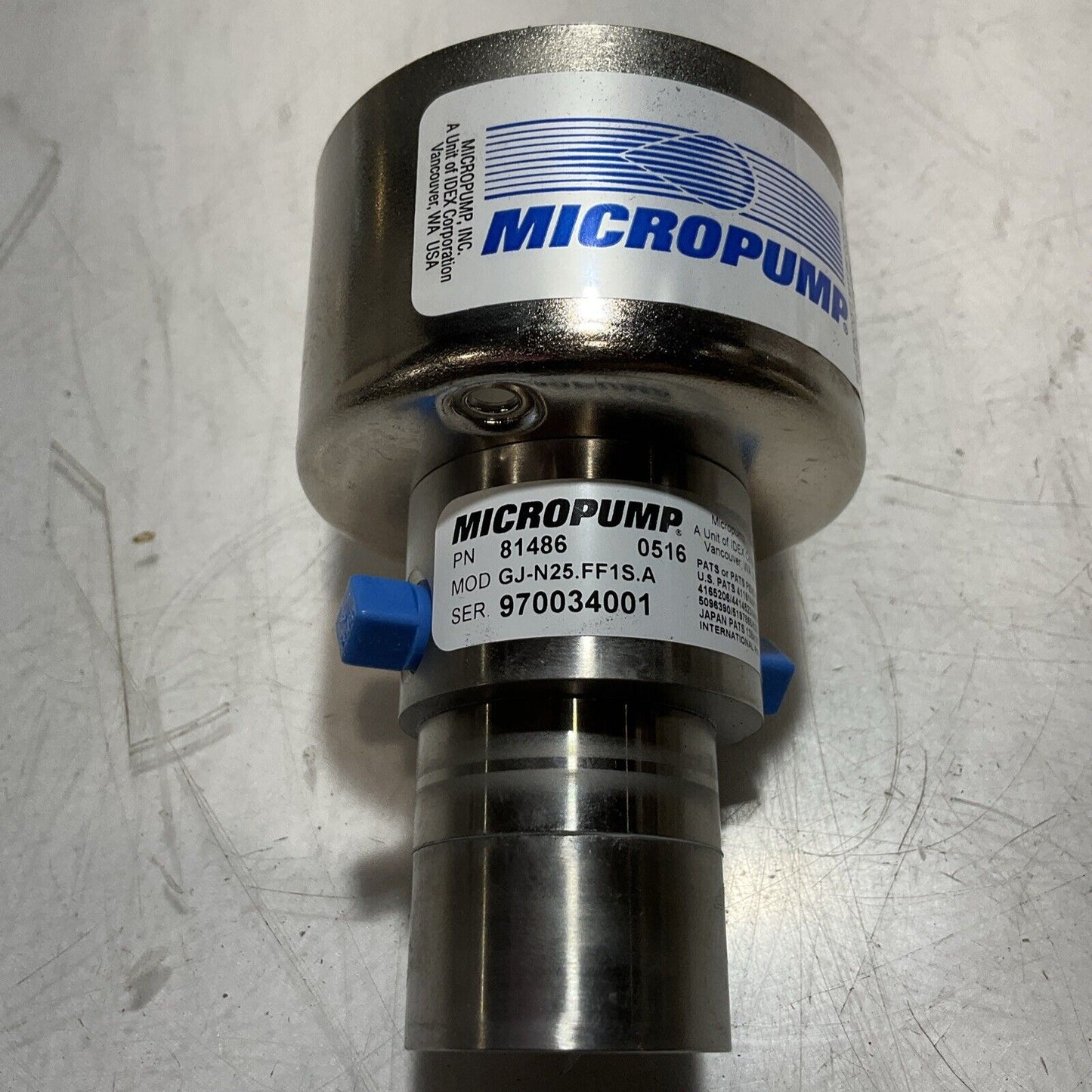 MICROPUMP 81486 GJ-N25.FF1S.A MAGNETIC  DRIVE  GEAR  PUMP  N3M