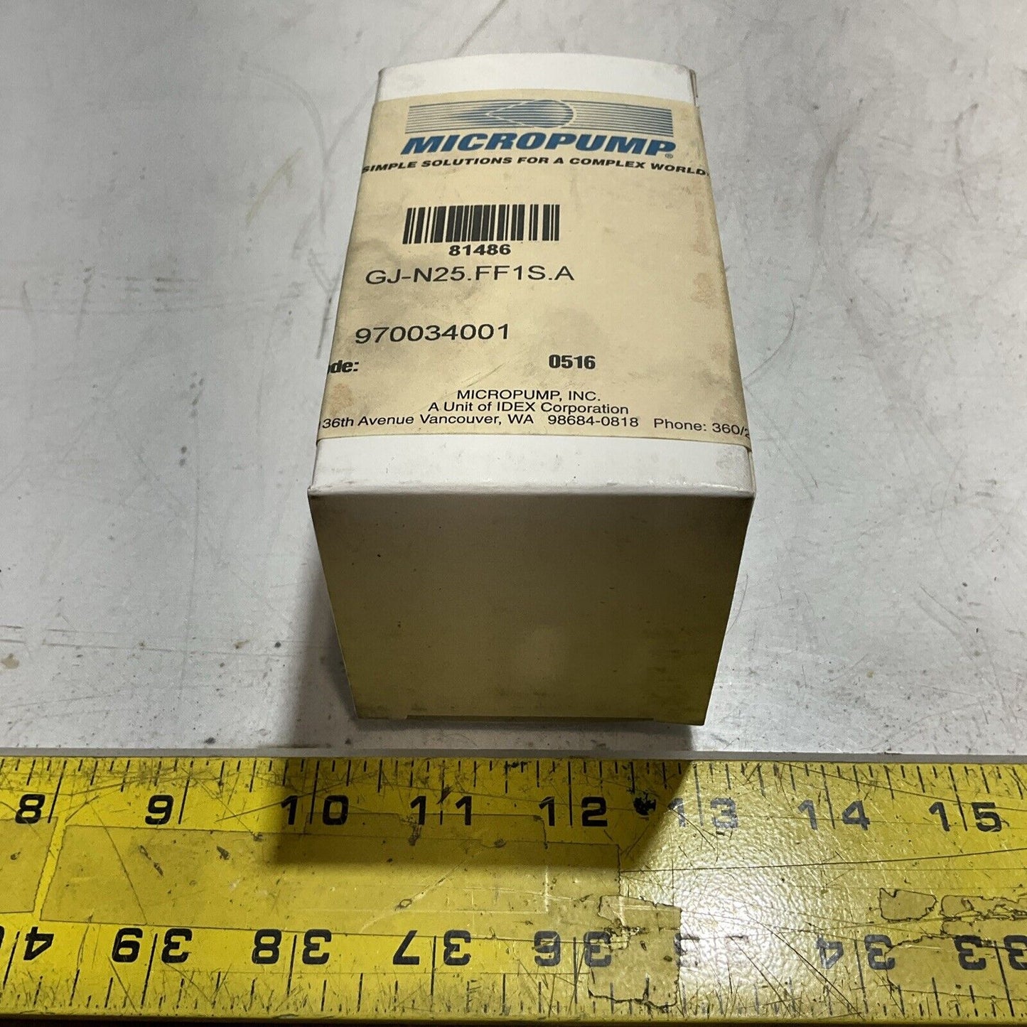 MICROPUMP 81486 GJ-N25.FF1S.A MAGNETIC DRIVE GEAR PUMP N3M