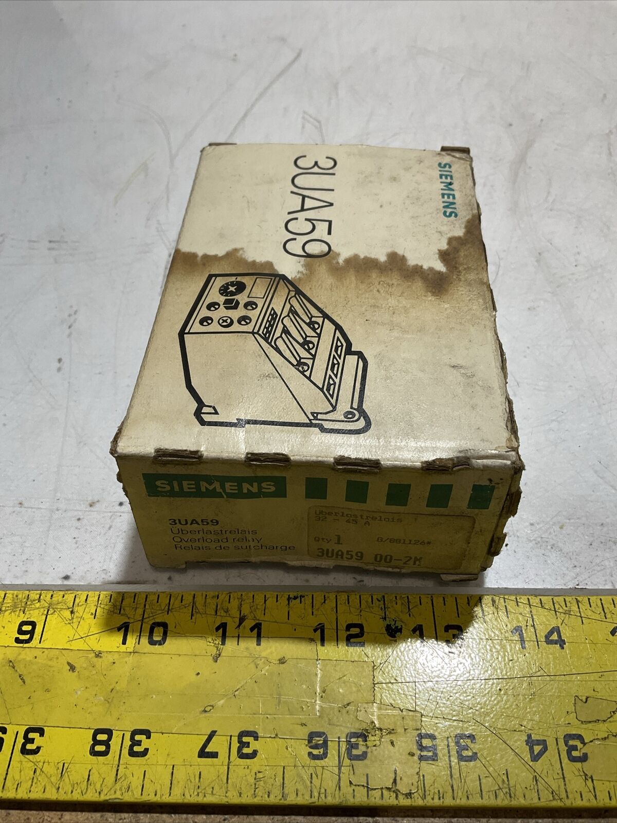 SIEMENS 3UA59 00-2D OVERLOAD RELAY 600VAC N3M