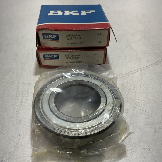 SKF 6208 2ZJEM EXPLORER DEEP GROOVE BALL BEARING 40 X 80 X 18MM R7T