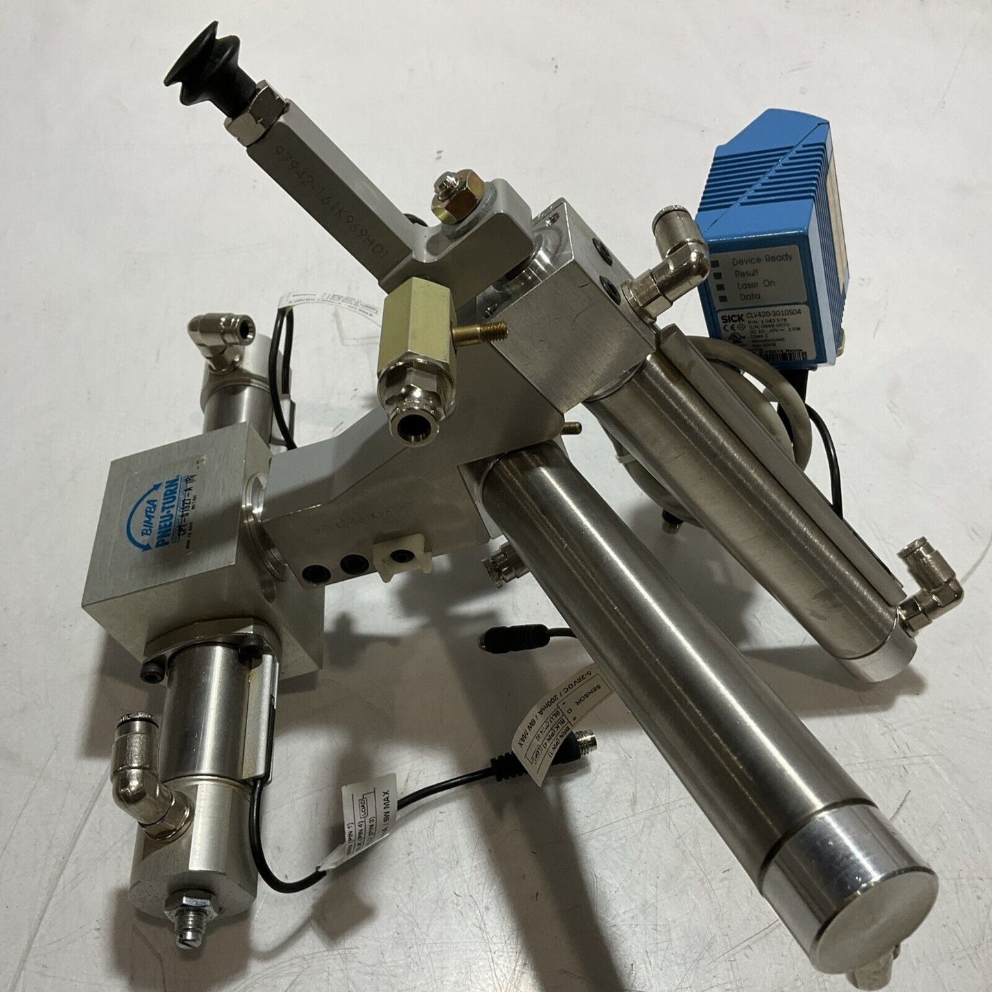 BIMBA SICK PNEUMATIC ROTARY ACTATOR ASSEMBLY CPT-01927-A CLV420-3010S04 U3S