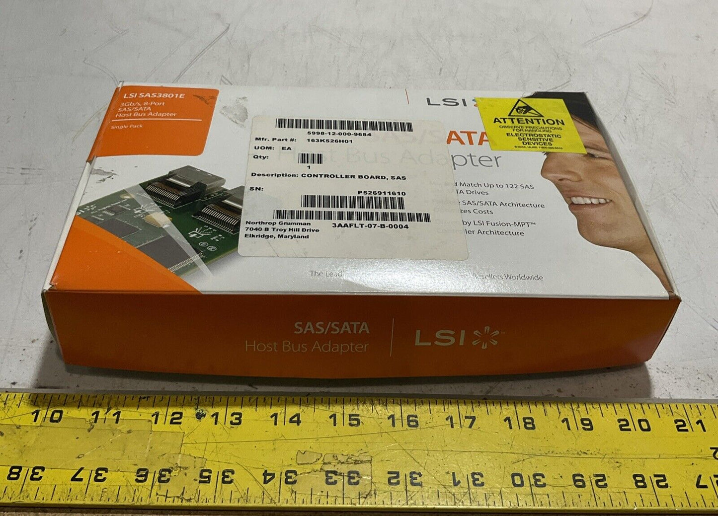 SAS/SATA LSISAS3801E CONTROLLER CIRCUT BOARD  U3S