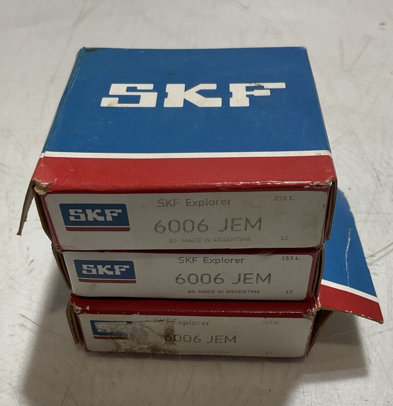 SKF 6006 JEM DEEP GROOVE BALL BEARINGS 33X 55 X 13 LOT OF 3 R7T