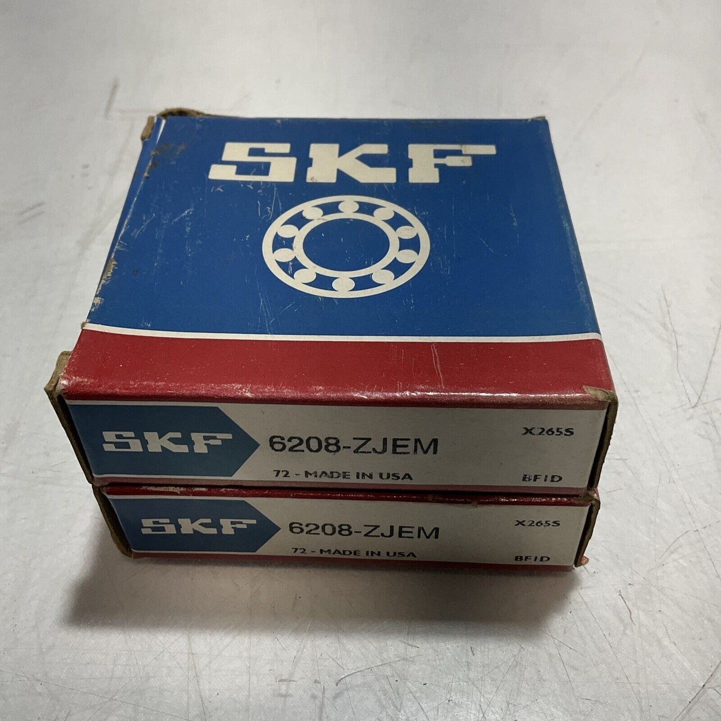 SKF 6208 ZJEM DEEP GROOVE BALL BEARINGS LOT 2 R7T