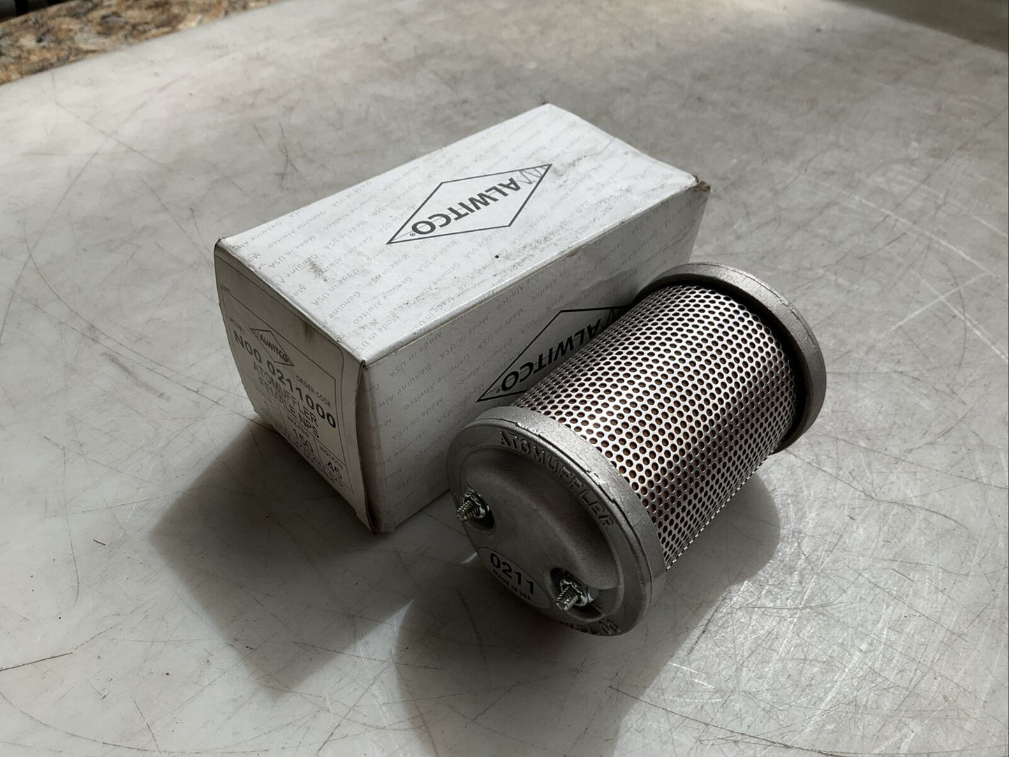 ALWITCO N00 0211000 AIR EXHAUST MUFFLER FEMALE NPS 150PSIG .45WGT/CTN N3M