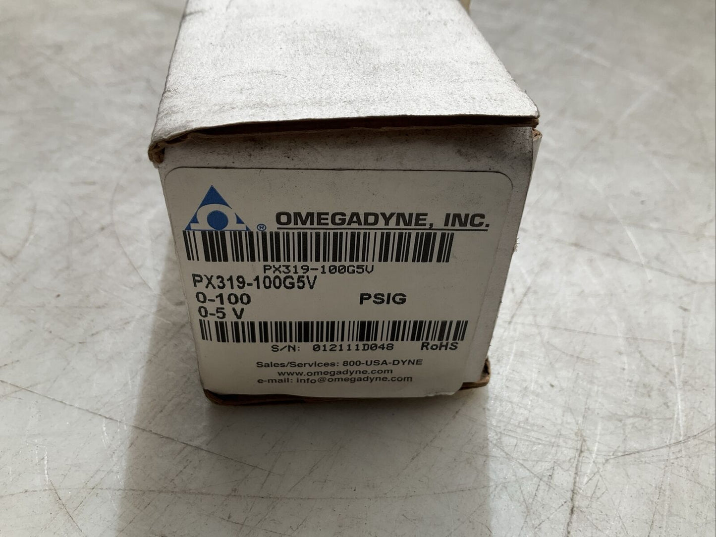 OMEGA PX319-100G5V PRESSURE TRANSDUCER 0-100PSIG 0-5V N3M