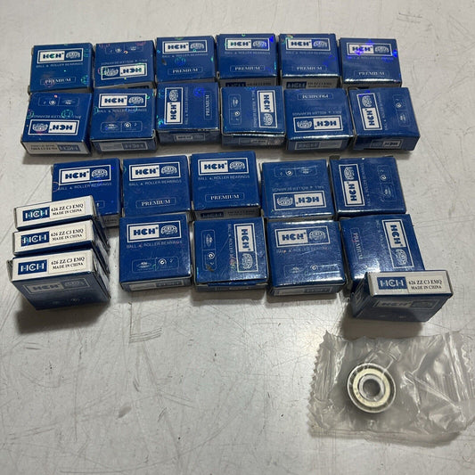 HCH 626 ZZ C3 EMQ BALL AND ROLLER BEARINGS LOT OF 25 R7T
