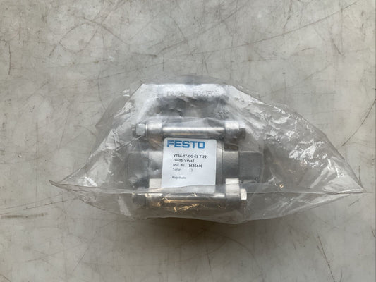 FESTO 1686640 VZBA-1”-GG-63-T-22-F0405-V4V4T BALL VALVE SERIES J3 N3M