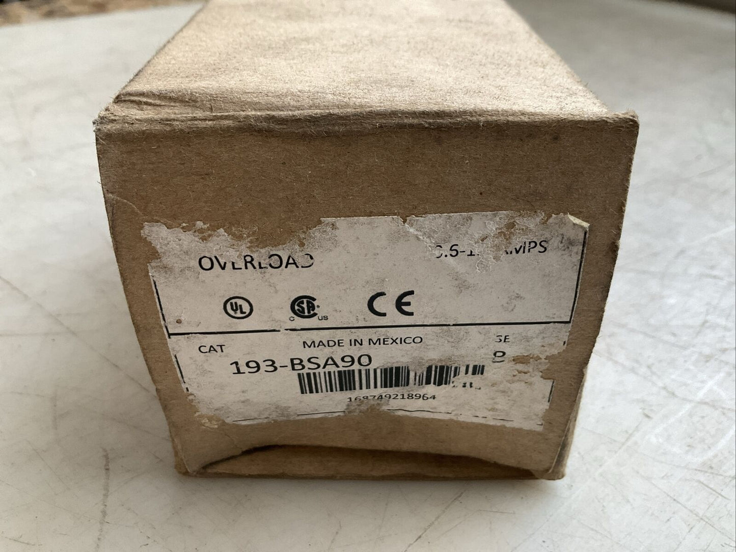 ALLEN BRADLEY 193-BSA90 SERIES B OVERLOAD RELAY 660V 0.5A N3M
