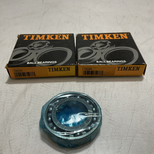 TIMKEN 16006 BALL BEARINGS LOT OF 2 R7T
